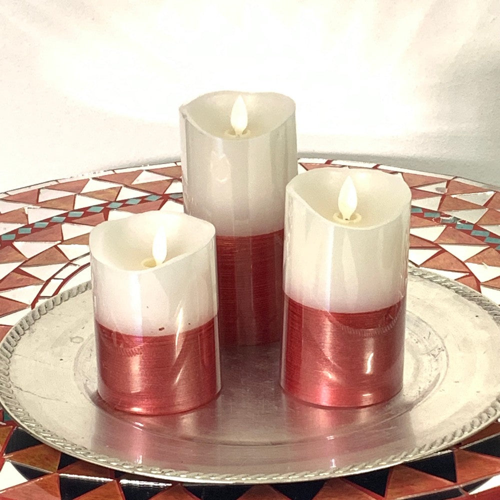 Candele a Led con decorazione